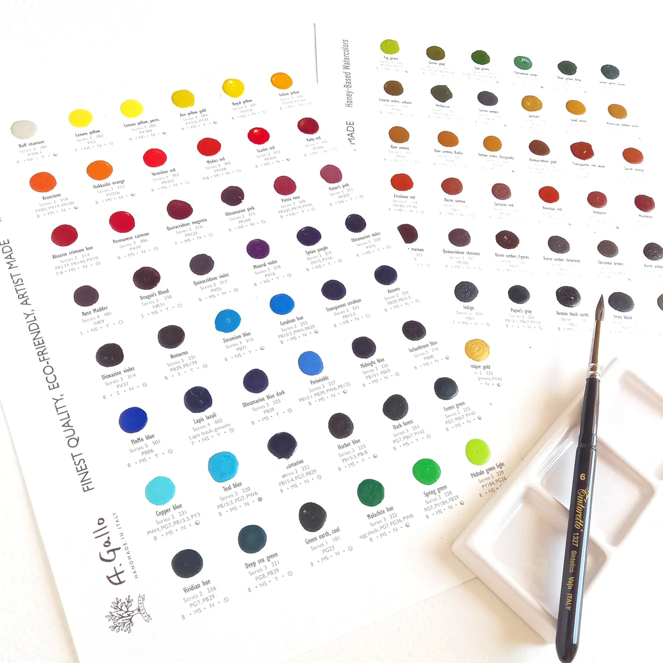 A. Gallo Handmade Watercolour Dot Card