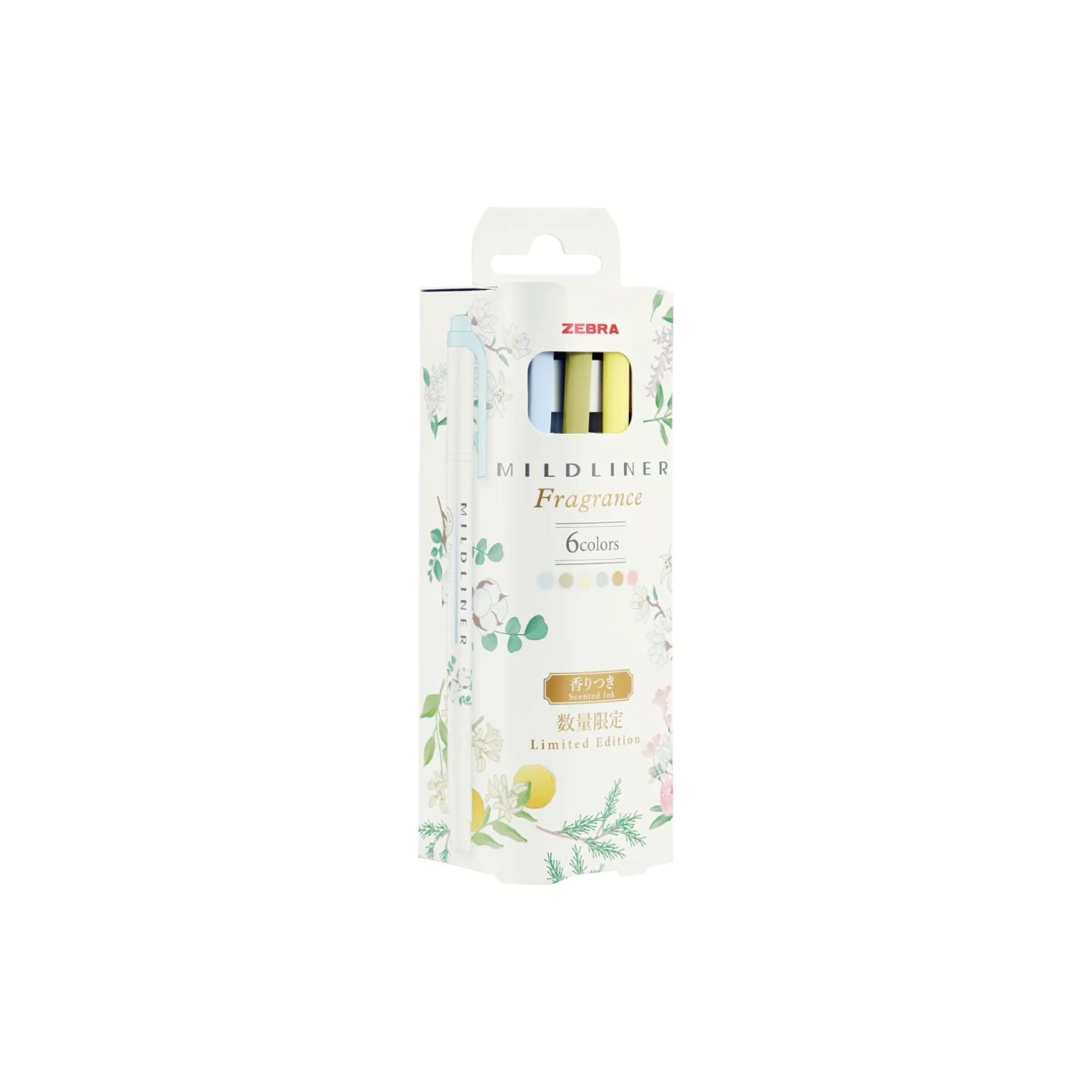 Zebra Mildliner Nature Fragrance Double Tip Markers – 6-Pack