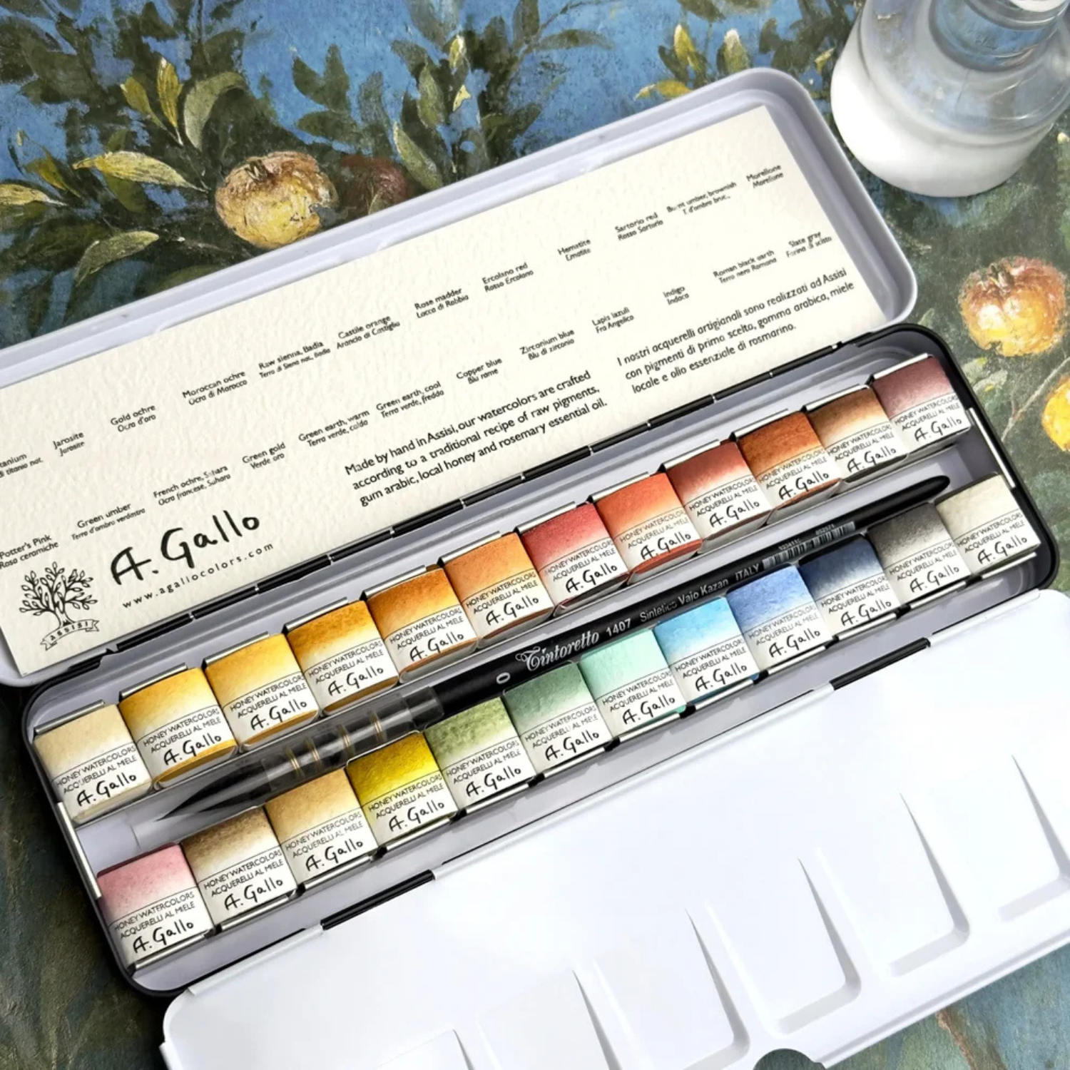 A. Gallo Handmade Watercolour Set – Naturale 24