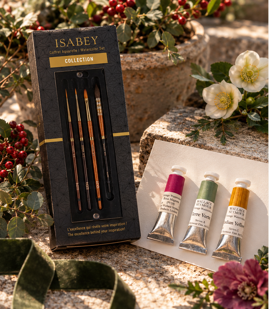 Watercolour brush and paint set